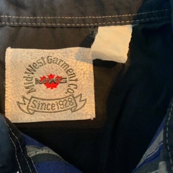 MWG Medium Multi Color Plaid Western Shirt - Picture 4 of 4